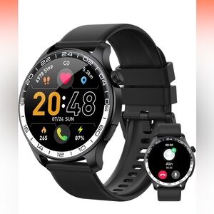 Smartwatch Watch, 40mm AMOLED Touchscreen, Men’s\Women’s with Black Band, New